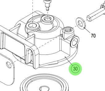 Steyr 500164 - Fuel Filter Bracket in RAL9006