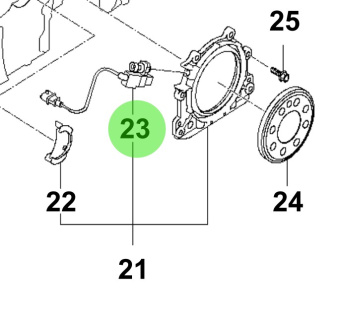 Bukh 39180-2F600 - Crankshaft Position Sensor for R210J Engines