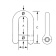 AISI 316 S.S. Flush Pin D Shackles 6 mm
