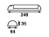 BÅTSYSTEM Soft 12V LED Ceiling Light 248x64x35 mm On/Off Switch