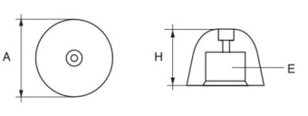 Hollex Anode Zinc Propeller Shaft Type V FB2
