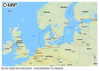 C-MAP Memory Card Discover - Karlskrona to Emden