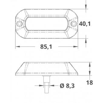 A.A.A. Underwater 12 LED Light White