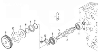 Nanni Diesel 970314254 - ASSY CAMSHAFT,FUEL for N3.21