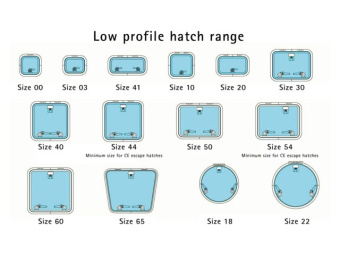 Lewmar 39900030 - SZ 00 Low Profile Hatch