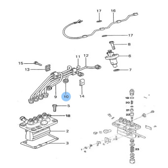 Vetus STM3406 - Injection Pipe 2