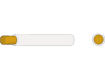 Automarine Thinwall Single Core Cable White 1.5 mm² 50 m