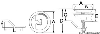 Osculati 38.426.84 - Lift And Turn Latch