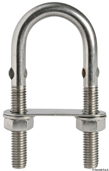 Osculati 39.126.06 - Stainless Steel U-bolt with rod 150mm x M12 mm