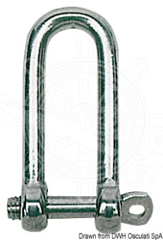 Osculati AISI 316 Long D Shackles