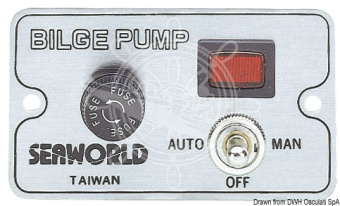 Osculati 16.604.00 - Manual Panel Switch For Electric Bilge Pumps