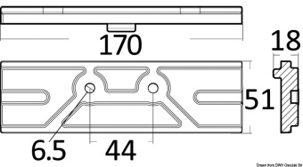 Osculati 43.434.30 - Zinc Plate Anode For Mercury/Mariner 150 HP