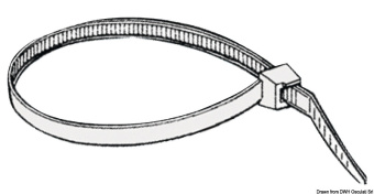 Osculati 18.053.03 - BELTURING PLUS Strap Flat Head 6x290 mm (100pcs)