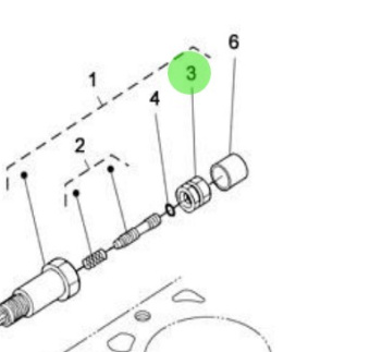 Nanni Diesel 970313064 - Spring Nut for Governor Adjustment and Stop Lever