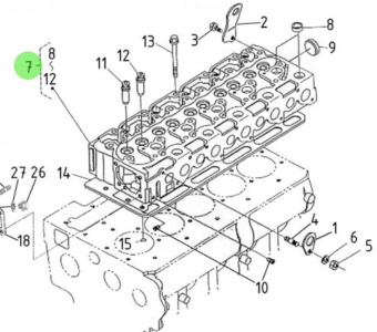 Nanni Diesel 970310421 - Complete Cylinder Head for 5.250TDI Engines