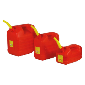 Plastic Red Jerry Can + Pouring Spout 10 L