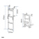 Lalizas 99501 - Folding Ladder For Transom, Stainless Steel 316, 2+2 Steps, 257x865mm