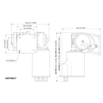 Quick FSBL20912FX6B00 - Horizontal Windlass BL2 12 V 900W Gypsy 6mm