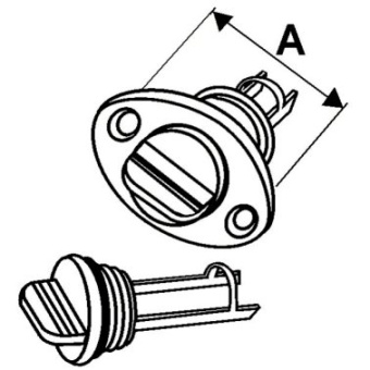 Euromarine Plug For Ø18mm Nipple - White