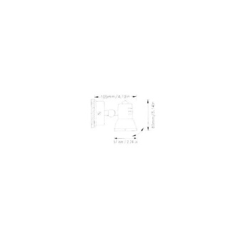 Belship C0831LD403 - Patty Wall Light Chrome LED+ Switch 10-30V