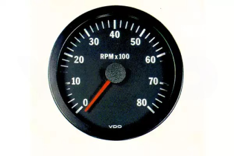 VDO 333-015-010K - Cockpit Vision Tachometer 8.000 RPM 52mm 12V