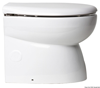 Osculati Silent Elegant Straight Electric Marine Toilet 12/24V