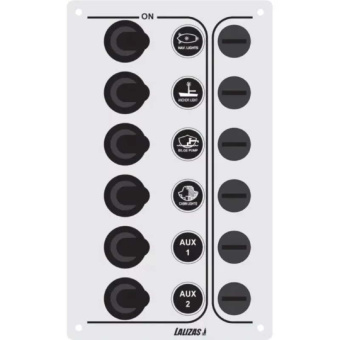 Lalizas 31381 - Control Panel 6 Switches IP67 12/24V