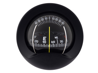 Autonautic C9-0030 - Bulkhead Magnetic Compass 85mm. Conical Dial. Black  