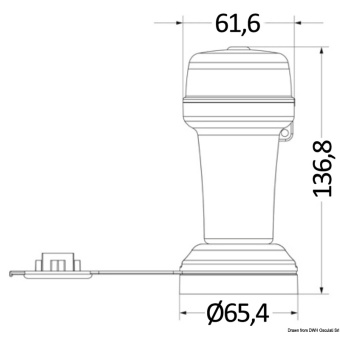 Osculati 11.090.02 - Navigation Light Bicolour Red/Green