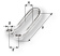 Wichard 9412 - Reefing Eye Strap Dia 6 mm Spacing 15 mm Wichard 9412 - Reefing Eye Strap Dia 6 mm Spacing 15 mm