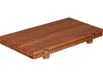 Teak Tabletop Wing Plain 33/66x65 cm