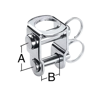 Harken 463 - 5.6mm Stainless Steel Double Pin U-adapter
