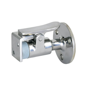 Allpa Stainless Steel Door Stop Catch, With Rubber Bumper Stop, A=61mm, B=17mm, C=50mm, D=30mm