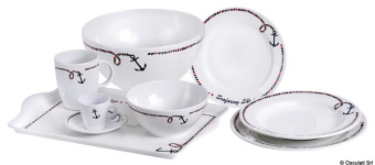 Osculati 48.444.02 - Ancor Line Set 6 x Soup Plates Ø 22.5 cm