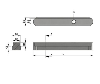Exalto Adapter Key AISI316 8/6x7x55