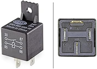 Hella Marine 4RA 965 400-101 - Relay, Main Current - 24V - 20A - 4-pin Connector - Normally Open Contact - With Holder 