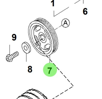Bukh 23124-3A001 - Crankshaft Pulley Damper for S270J Engines