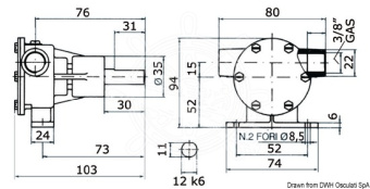 Osculati 16.036.00 - Nauco PM 38 Pump 3/8"