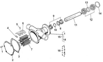 Nanni Diesel 970307739 - SPACER for N2.10/N2.14/2.50HE/N3.21