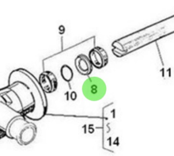 Nanni Diesel 970307738 - Sea Water Pump Spacer for HE and N Series Engines