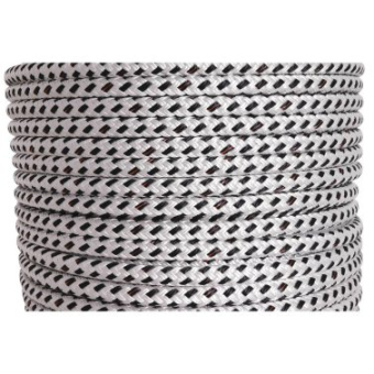 Gleistein ropes Bavaria White - Black Polyester Rope Ø12mm