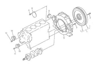 Nanni Diesel 970310876 - COMP.FLYWHEEL for 4.330TDI