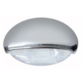 Quick Eyelid Chrome LED Red IP65 46mm 10-30V Courtesy Light