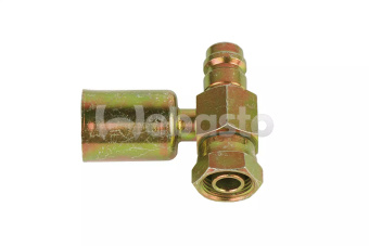 Webasto 6280108FG202A - Crimp Fitting Female 13/32 Inch 90 Degrees O-Ring Block Valve 3/4 Inch 16unf 2B (Previous: 80108FG202)