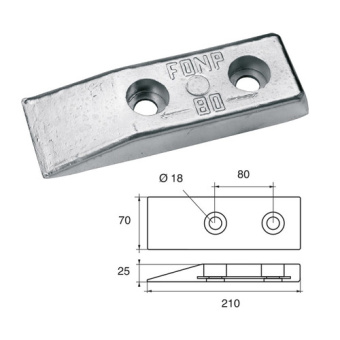 Bukh PRO L8120258 - STANDARD HULL LATES - AnodeS