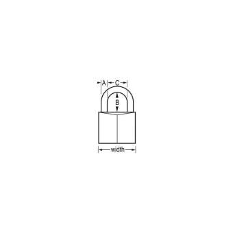 Master Lock 30x16mm Solid Brass Body Padlock