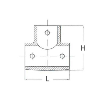 Straight T Joint 22 mm