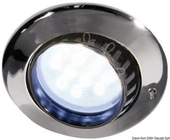 Osculati 13.878.33 - Batsystem Comet Spotlight Chromed ABS 9 LED Switch