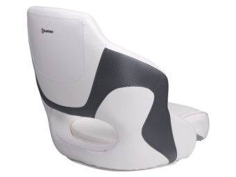 Talamex Captain Boat Seat Deluxe Duo White/Gray 60cm x 52cm x 66cm
