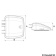 Osculati 14.176.10 - Scanstrut horizontal stuffing box black multi-cable